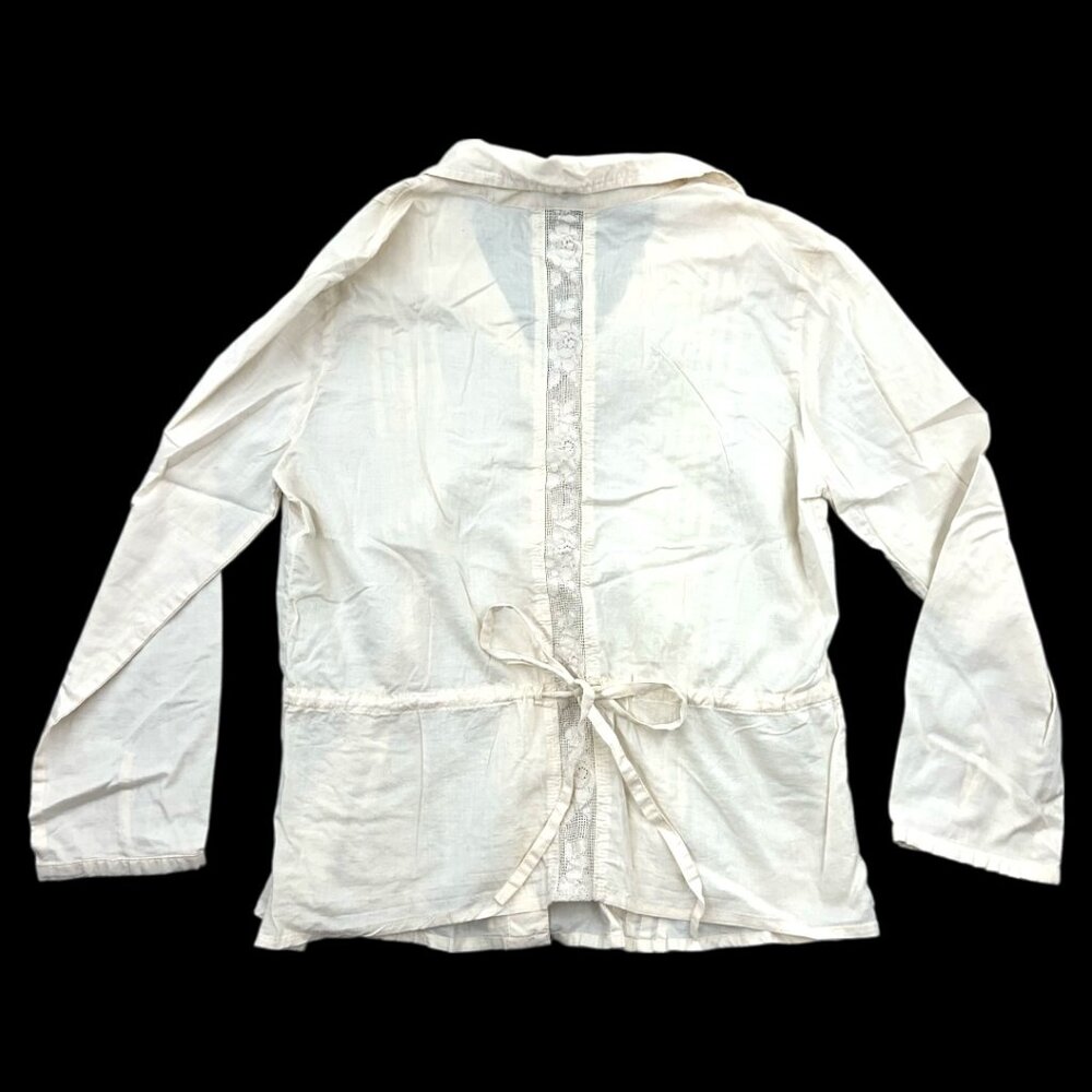 Gap White Pintuck Blouse - image 2